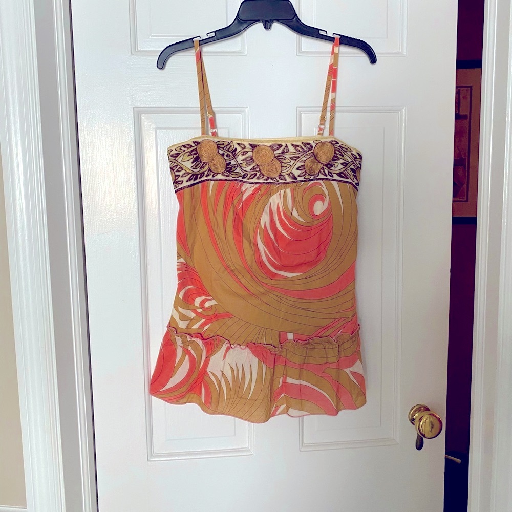 Beautiful Beth Bowley summer top embroidery details. 100% cotton